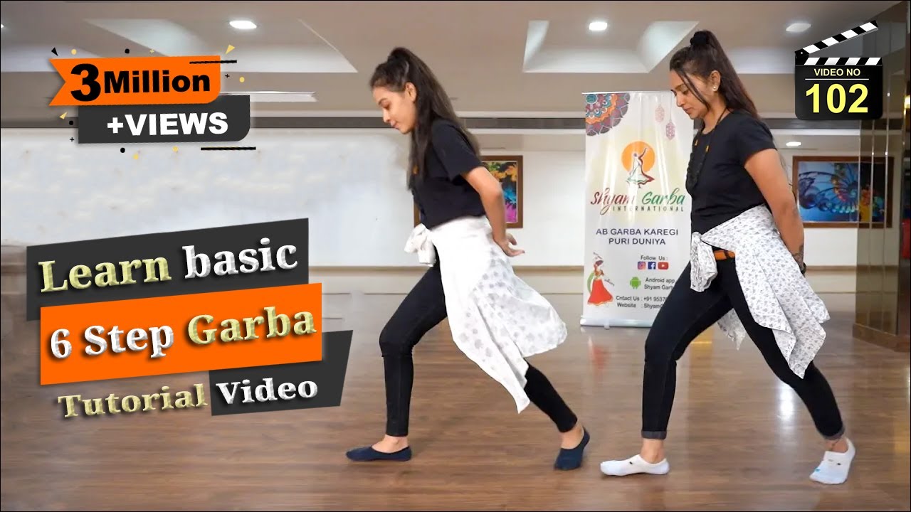Basic 6 Step Garba 2019 || हिंदी || Tutorial Video || Play any Garba Songs || Video No 102