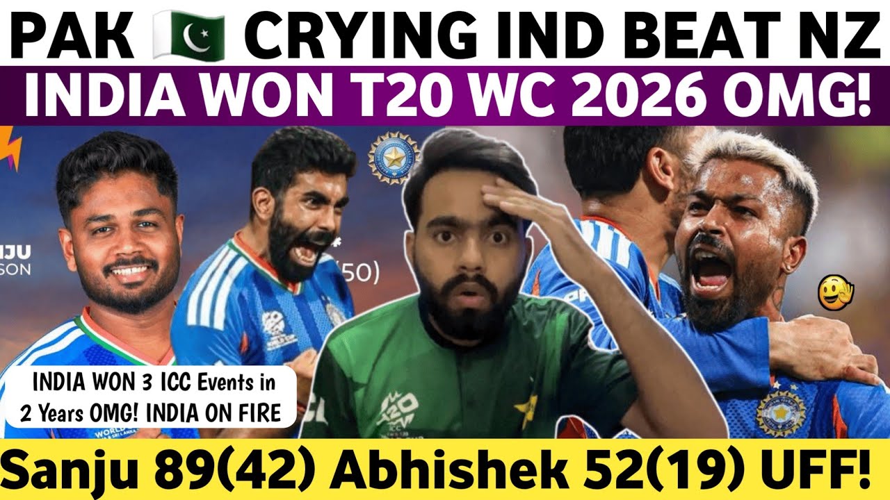 Pak Media Crying on Ind Beat Nz & India Won T20 WC 2026 | Ind Vs Nz T20 WC Final 2026 | Sanju 89(46)