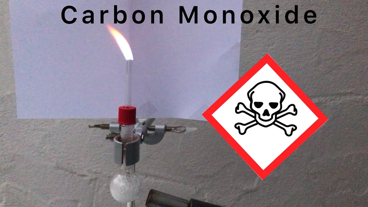 Making and burning carbon monoxide (From H2SO4 and formic acid)