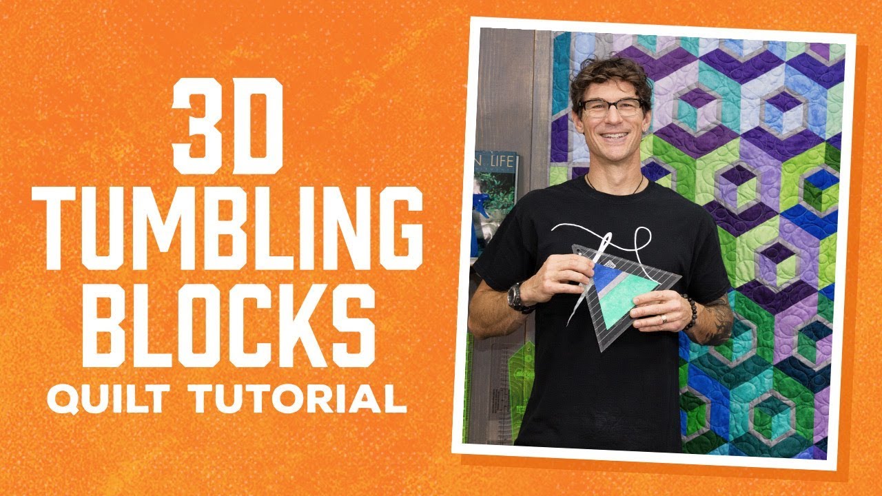 Make a 3D Tumbling Blocks Quilt with Rob!