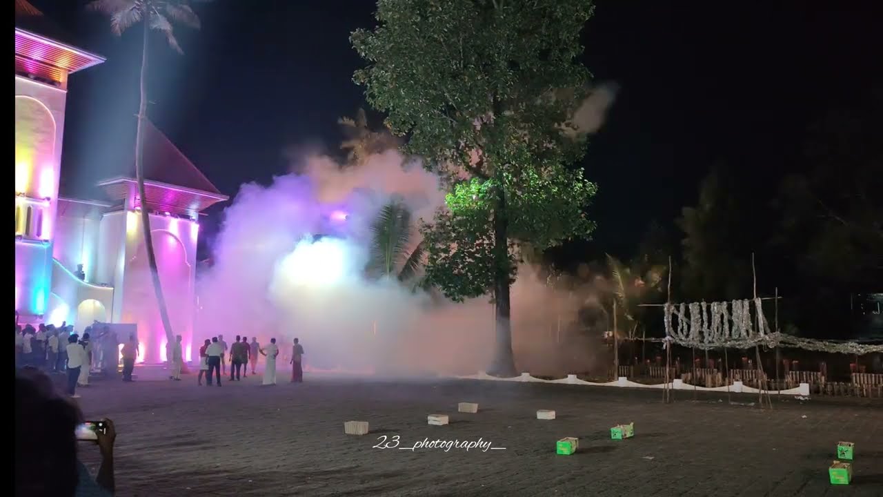 St Theresa's Forane Church vallom . #Fire_work