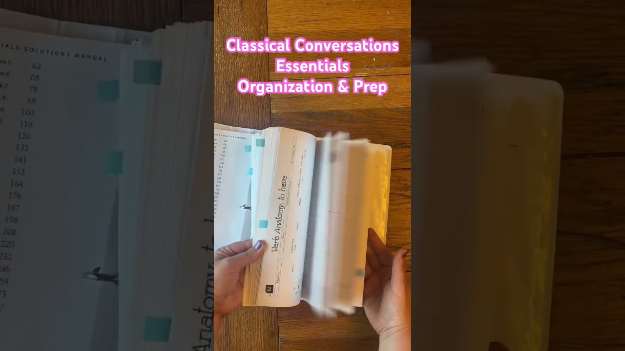 Classical Conversations Essentials organization & prep #classicalconversations #homeschool