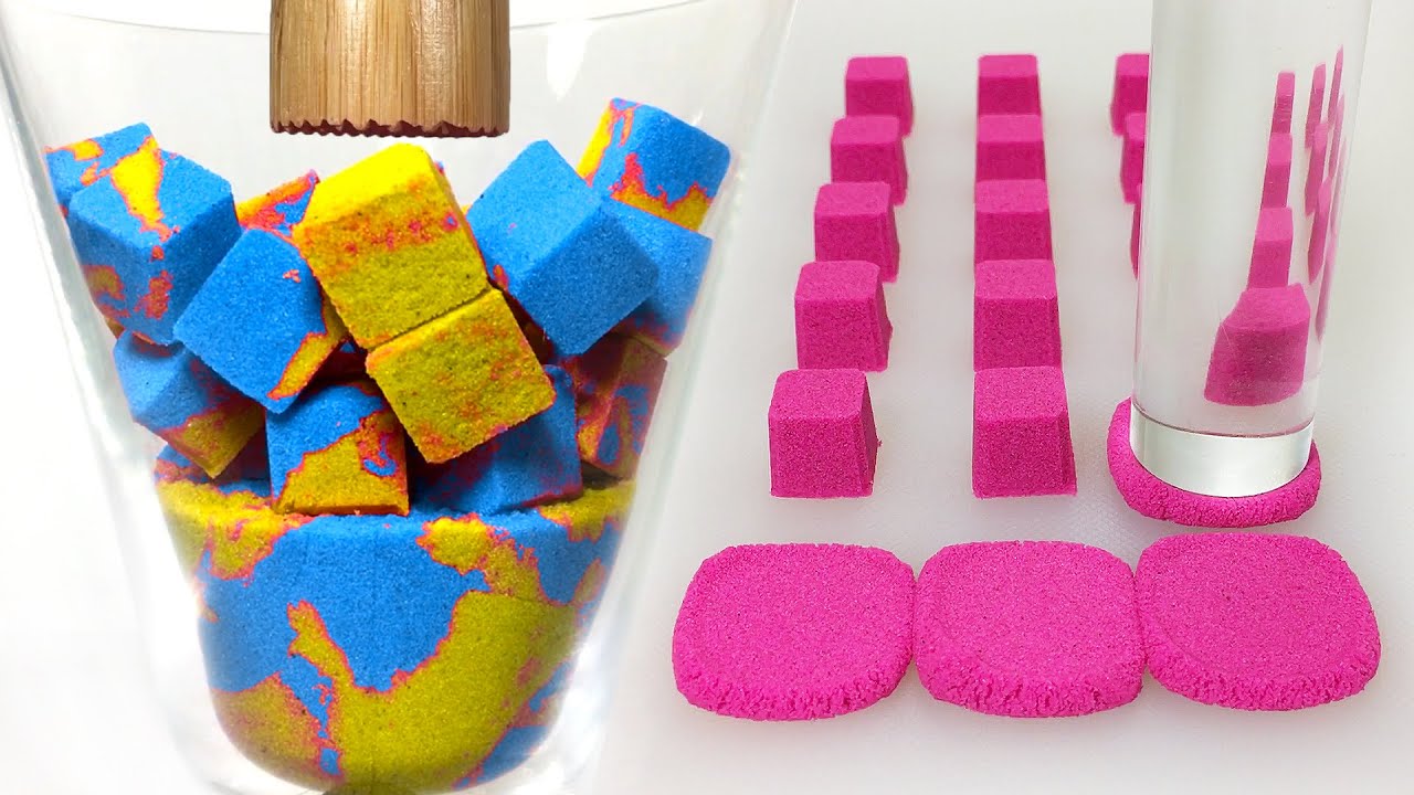 Very Satisfying and Relaxing ASMR 191 Kinetic Sand