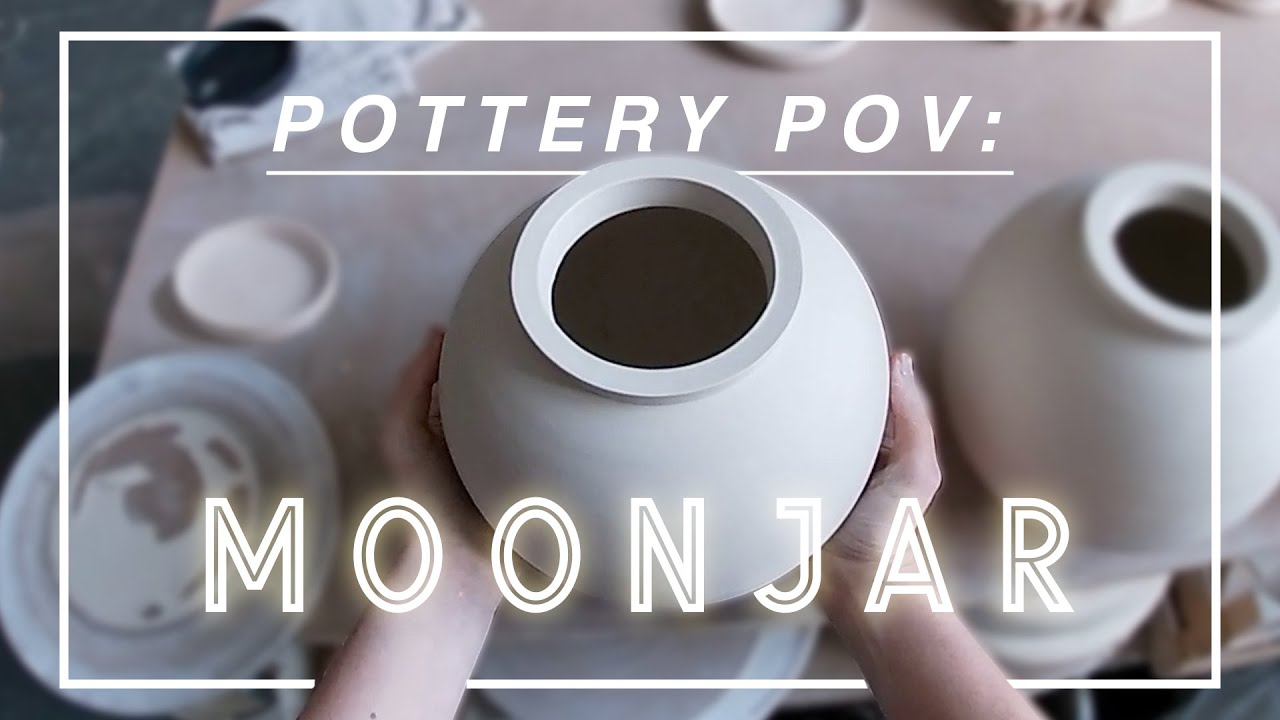 Pottery POV: Making a 🌙MOONJAR🌙 on the pottery wheel