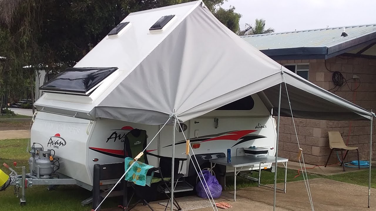 2. The Aussie Aliner -The Awning Setup