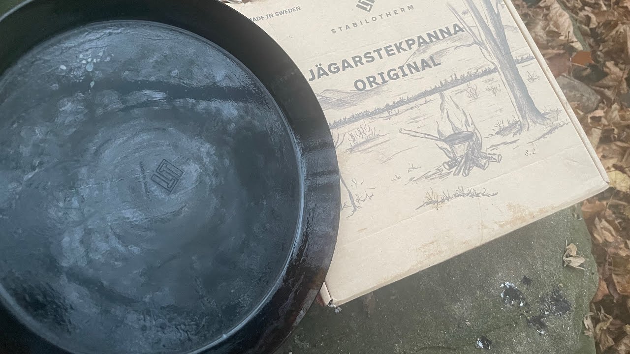 Hartowanie traperskiej szwedzkiej patelni Stabilotherm 21 cm ze stali węglowej sposób XXI wieczny :)