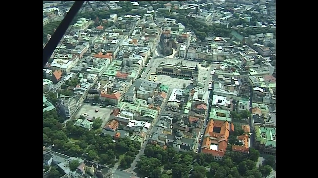 2007 Kraków i Nowa Huta z samolotu.