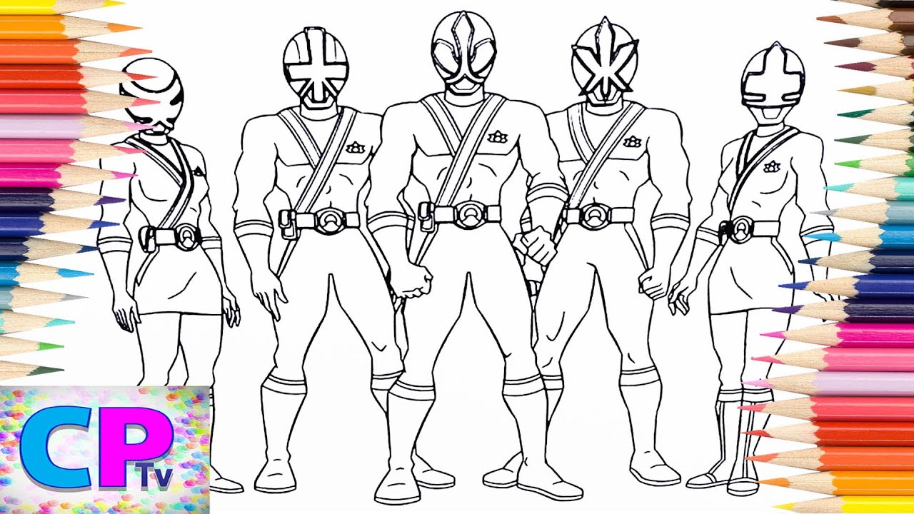 Power Rangers Samurai Coloring Pages,Power Rangers Squad of Heroes
