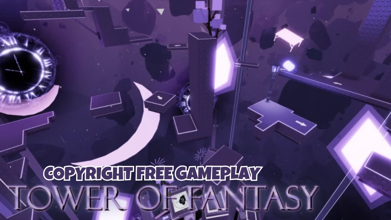 Roblox Tower of Fantasy Obby | 2K No Sound Gameplay | Copyright-Free | Free To Use