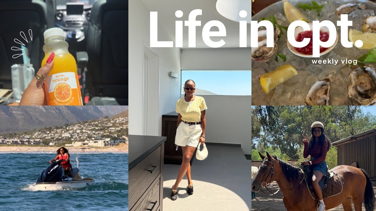 TRAVEL VLOG🇿🇦 | BRUNCH DATE, HOUSE TOURS, HELI RIDE, JET SKI, HORSE RIDES |