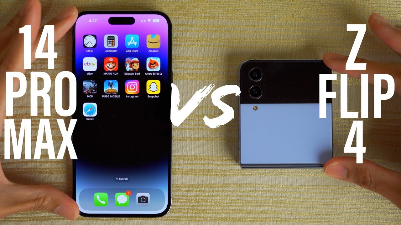 iPhone 14 Pro Max vs Samsung Galaxy Z Flip 4 SPEED TEST!
