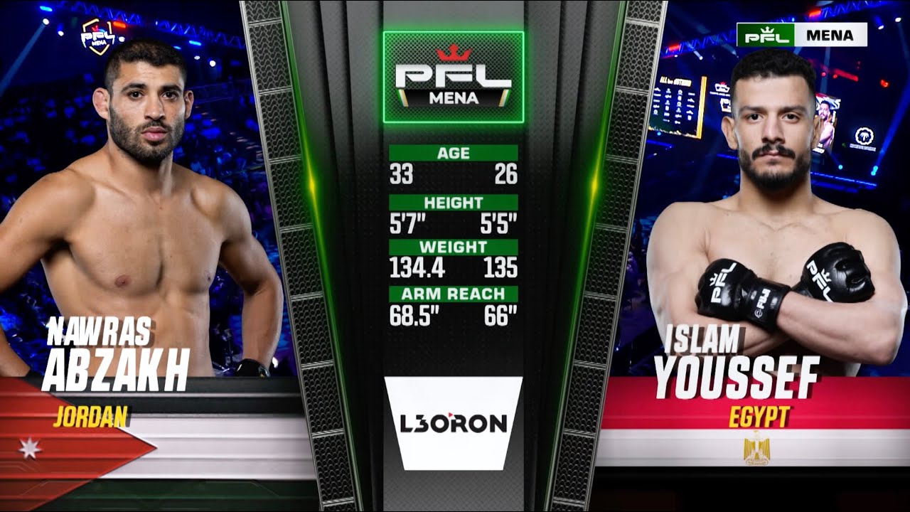 2025 PFL MENA 4: Nawras Abzakh vs Islam Youssef
