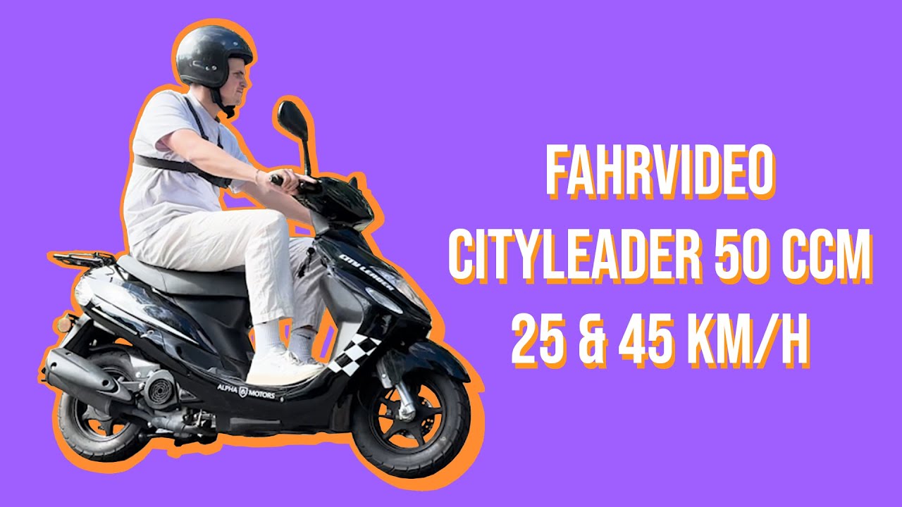 Motorroller CityLeader Fahrvideo