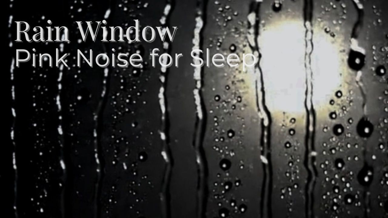 #104 Gentle Rain on Window in Moonlight | Rain Sounds for Sleep | Pink Noise | 3 Hours