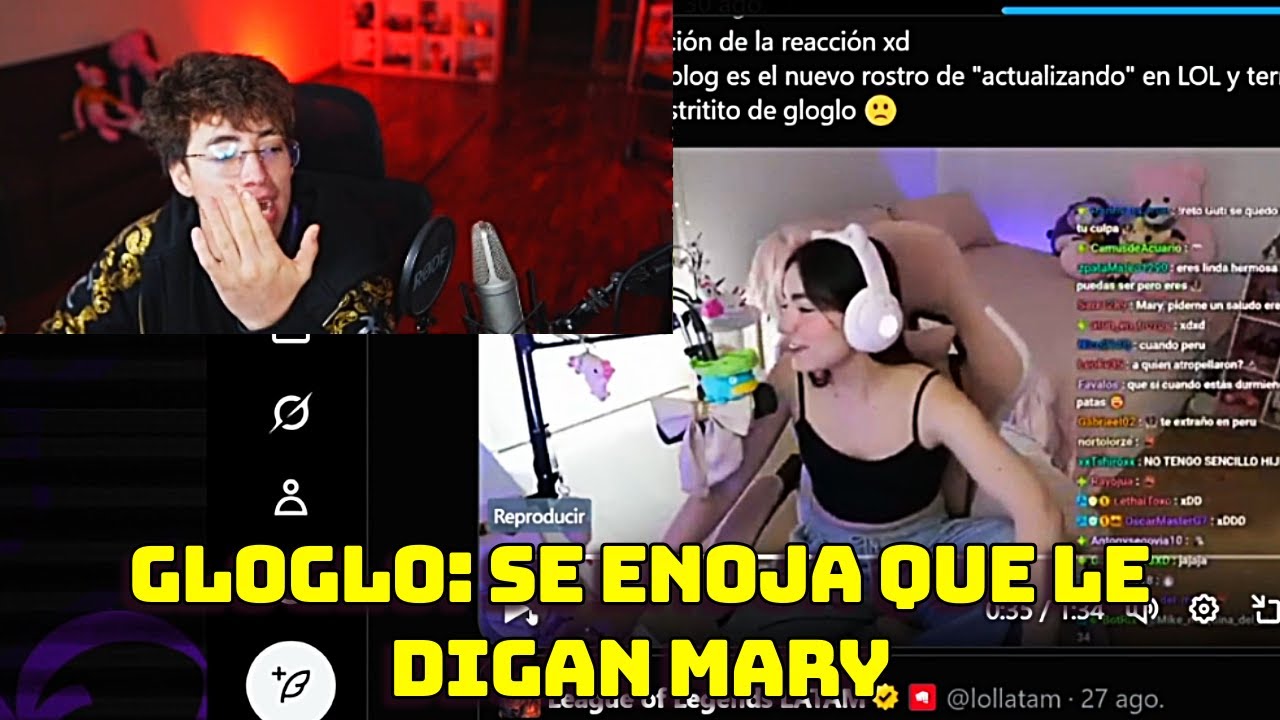 GLOGLO FELICITA A MARY POR SER LA NUEVA CHICA DE ACTUALIZANDO DE LOL