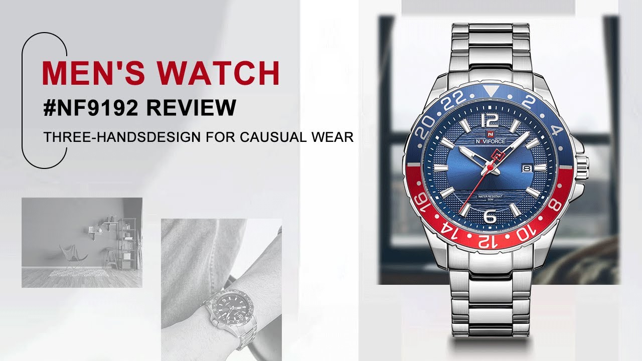 NAVIFORCE watch unboxing review NF9192  the best 5 affordable designs metal calendar quartz watch