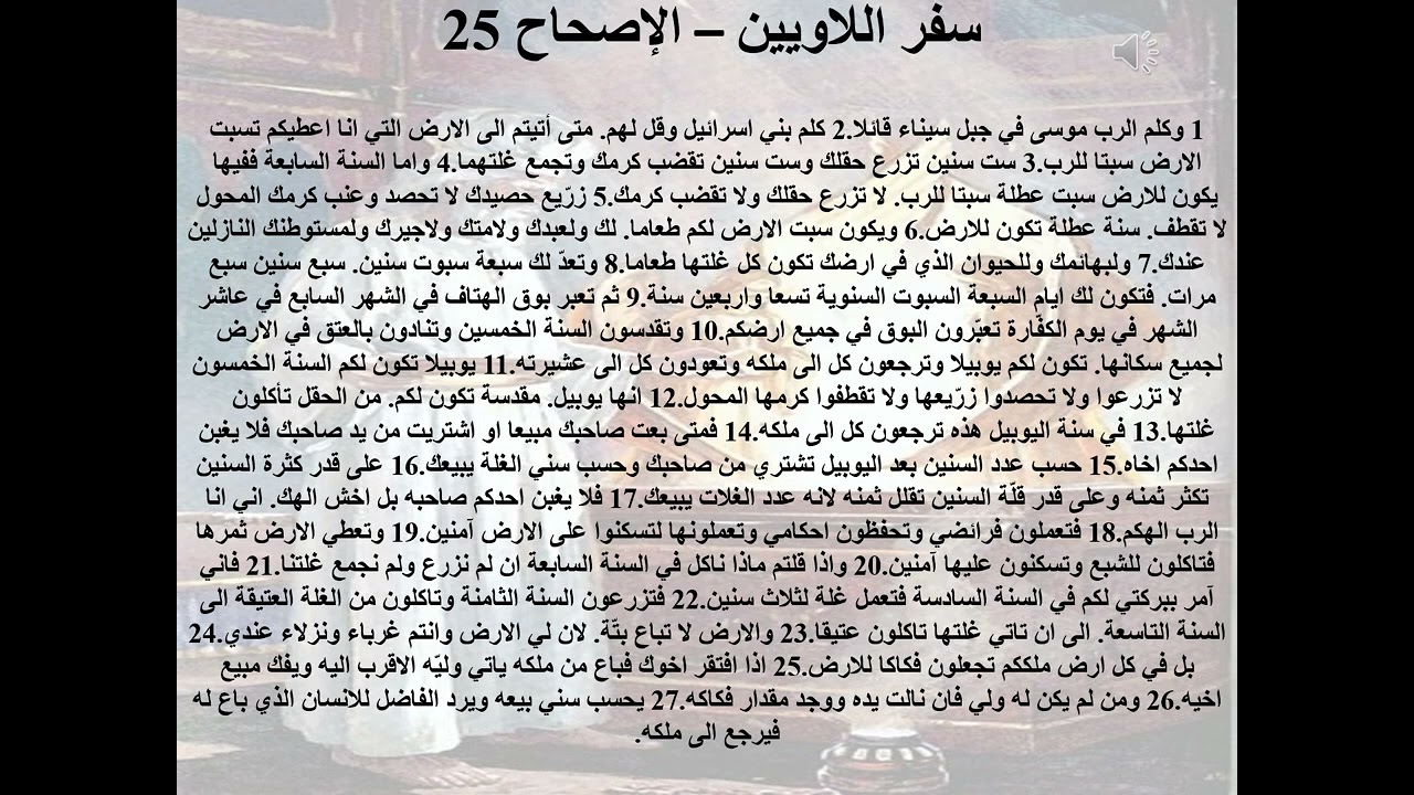 25- تبسيط سفر اللاويين - اصحاح 25 - ظل الخيرات 25 - التقديس - ابونا لوقا ماهر