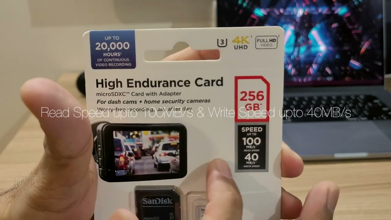 SanDisk High Endurance 256GB SD Card Unboxing