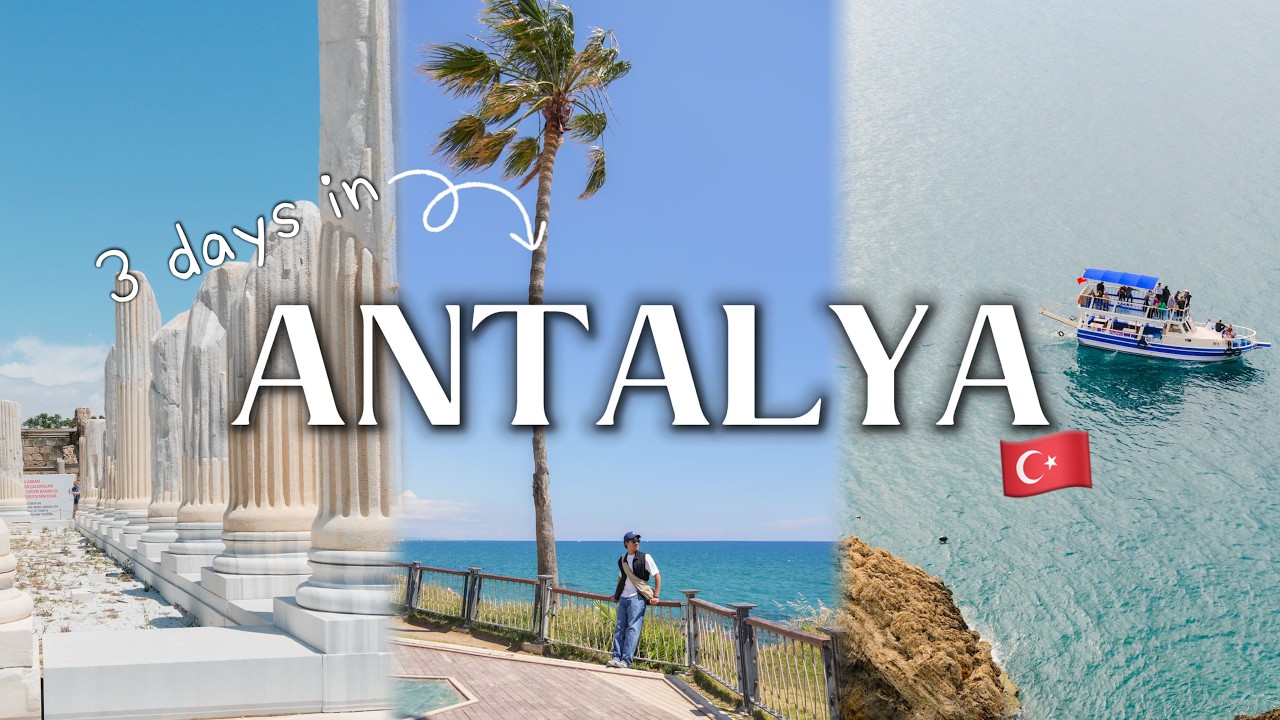 Antalya, Turkey 🇹🇷 | Old Town, Perge & Side | Ruins, Food & Mediterranean Views | 3-Day Travel Vlog