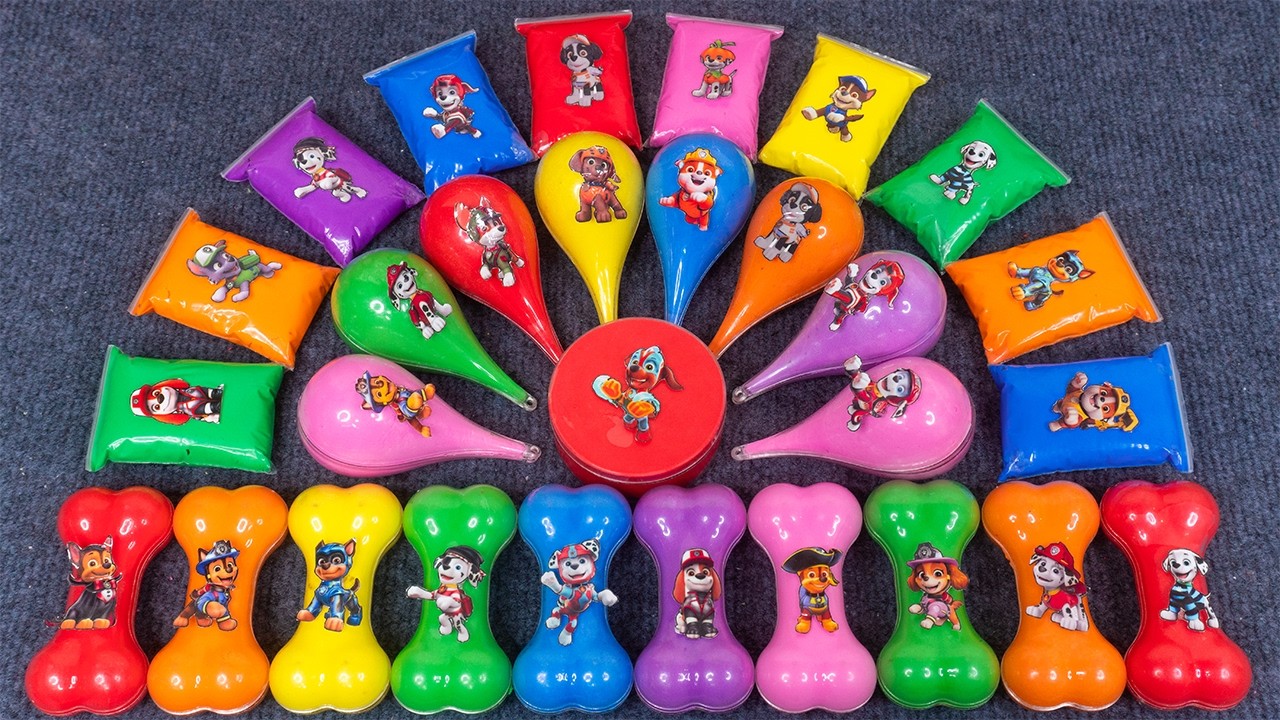 Paw Patrol Slime Galaxy 🌀 Fun with Ryder, Chase, Marshall, Skye, Rubble & More ASMR ✨💖