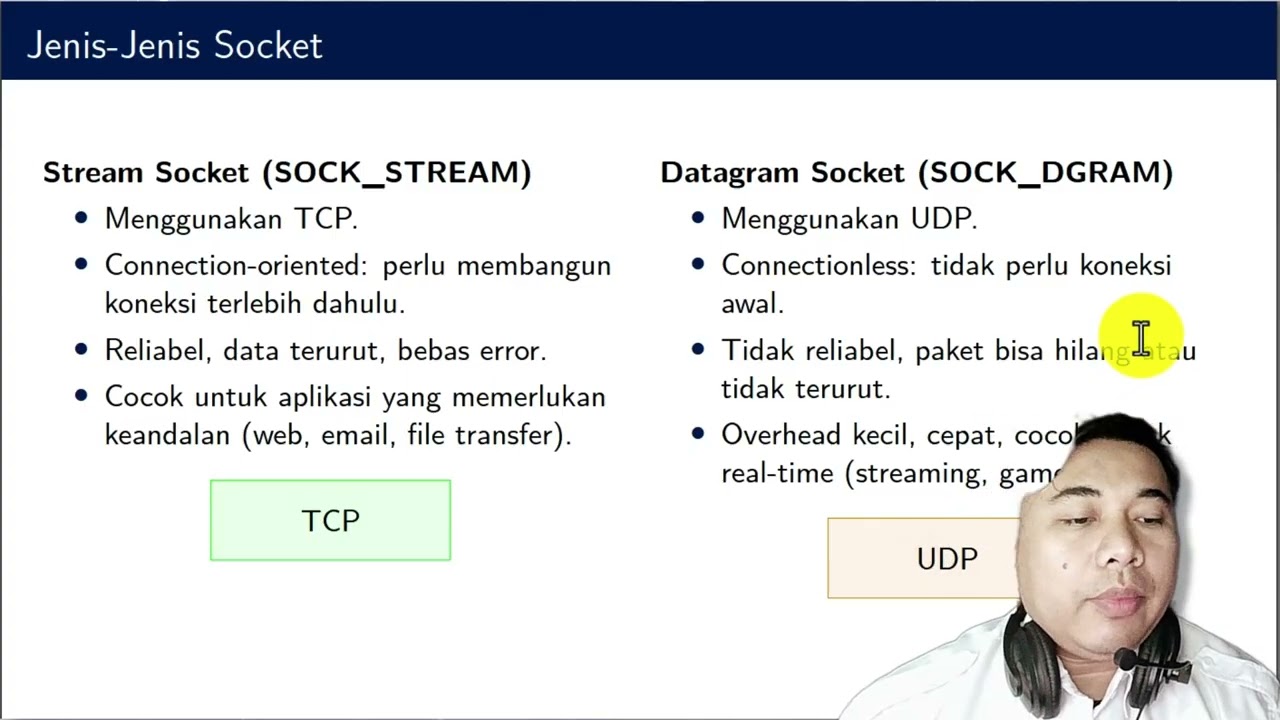 TCP dan UDP Socket Programming - Client Server Programming Minggu 3 & 4
