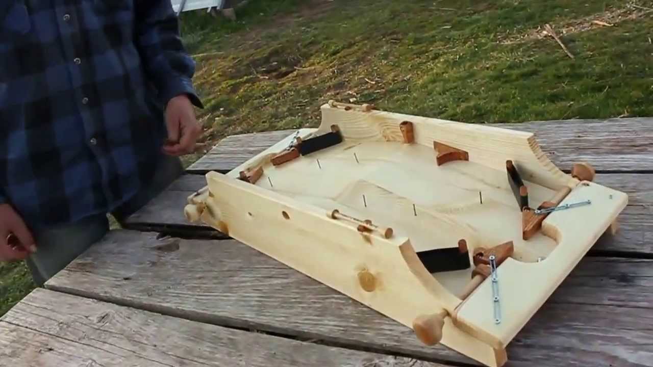 multiplayer pinball game wooden make family fun
