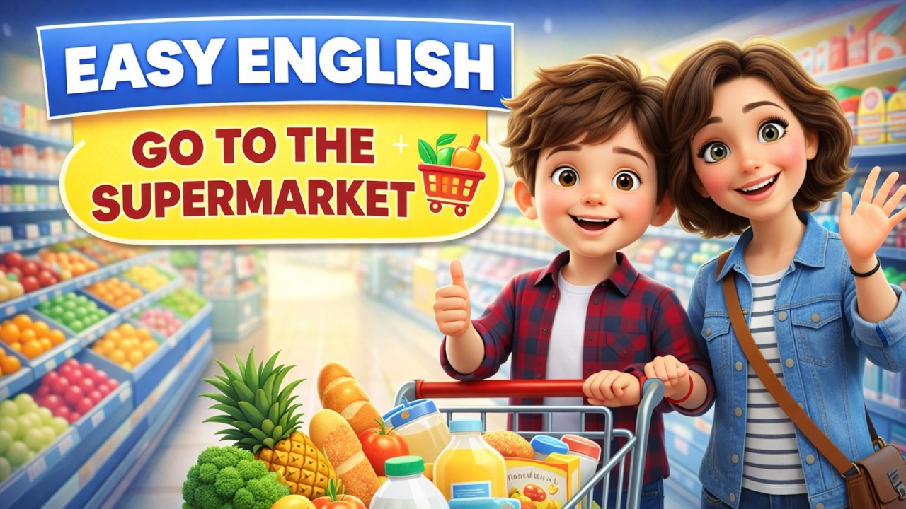 Go To The Supermarket | Easy English Listening Story (A2 Level)