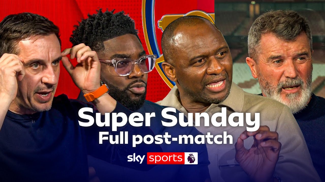 Keane, Vieira, Richards & Neville FULL Super Sunday post-match analysis | Arsenal 2-3 Man Utd