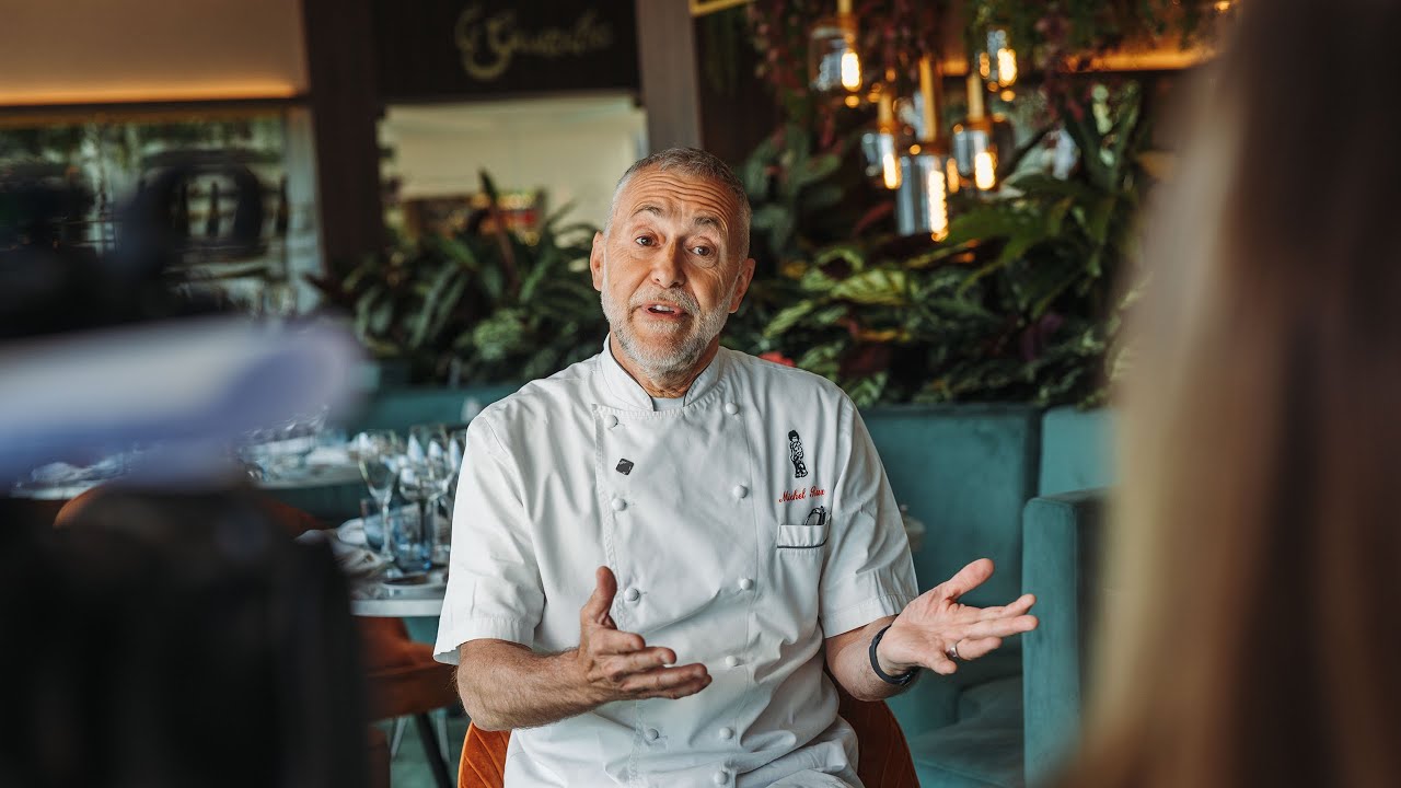 Michel Roux in Le Gavroche at The Lawn, The Championships, Wimbledon