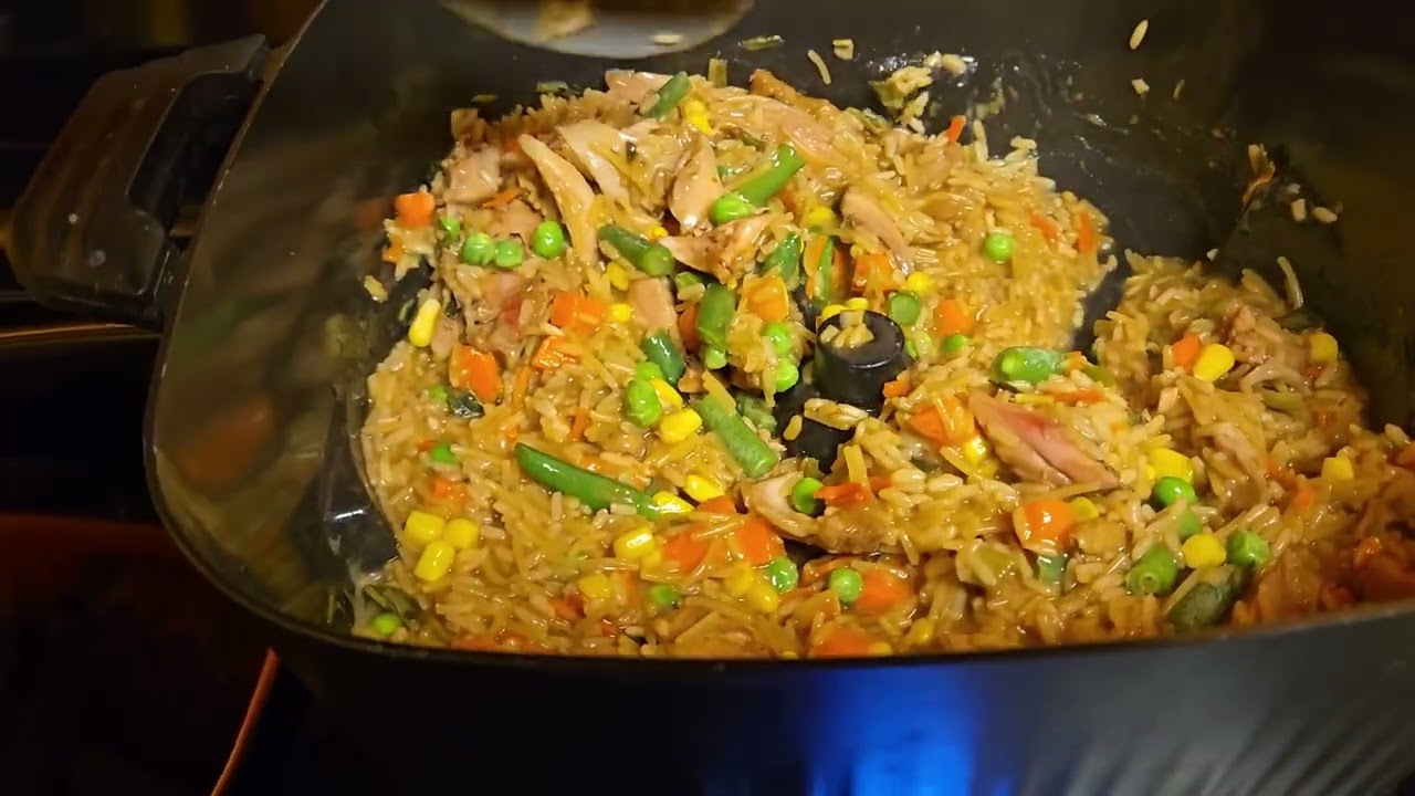 TeriYaki Chicken Vegetable Rice $7 Family Dinner PowerXL Stirmax 7.5 Quart Multi Cooker