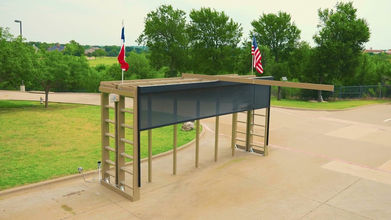 Wind Testing Renson Zipshade XL – Large Outdoor Sunshade | wind-resistant solar fabric screen