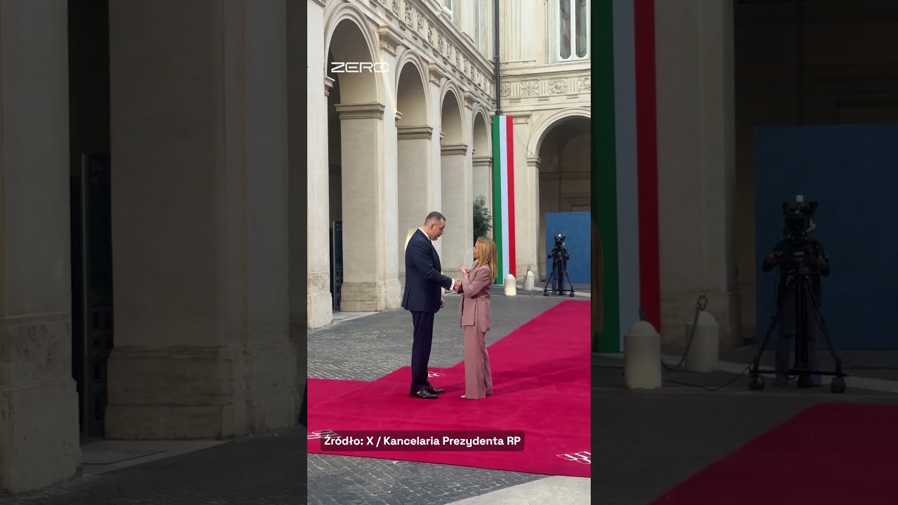GIORGIA MELONI WITA KAROLA NAWROCKEIGO