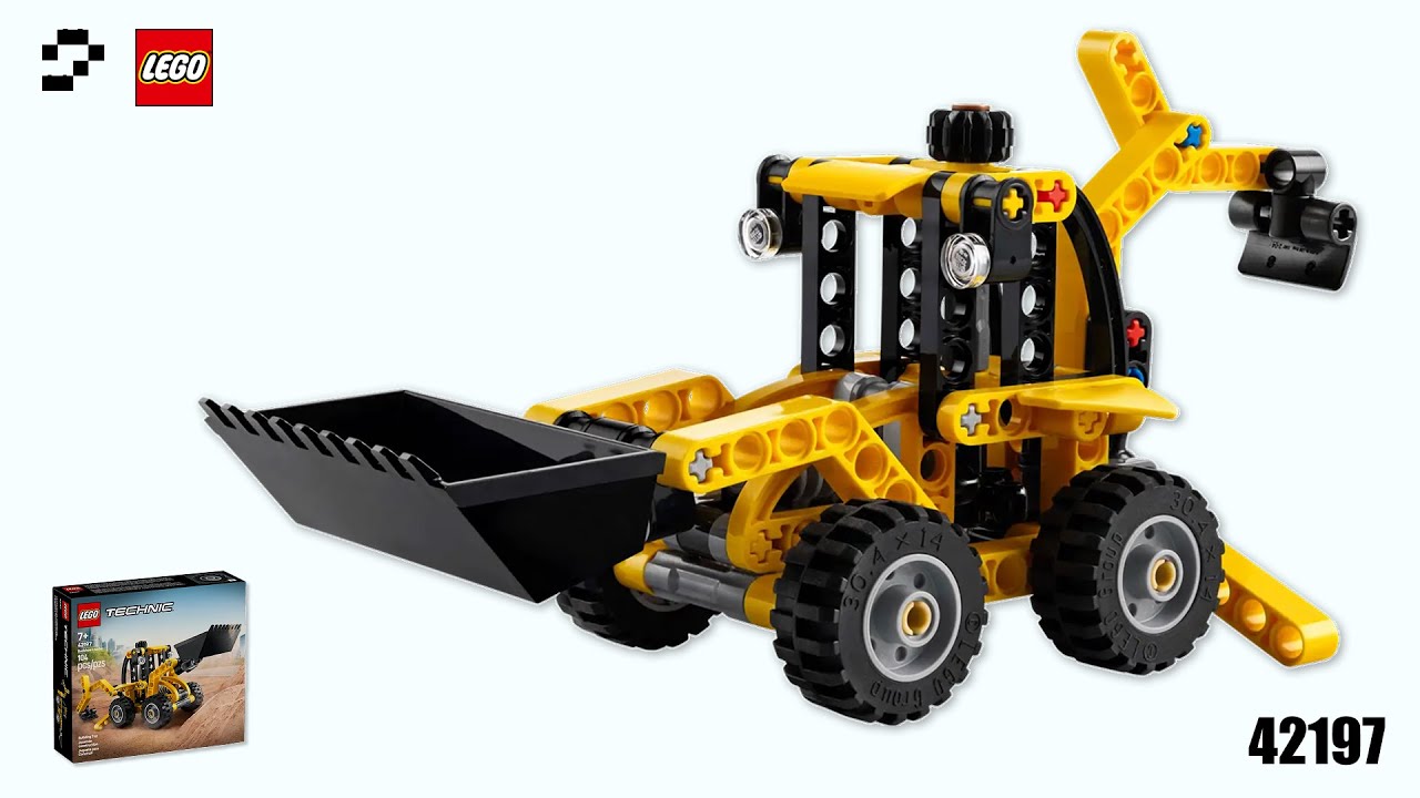 LEGO Technic 42197 Backhoe Loader | top brick builder lego technic | Block Bricks