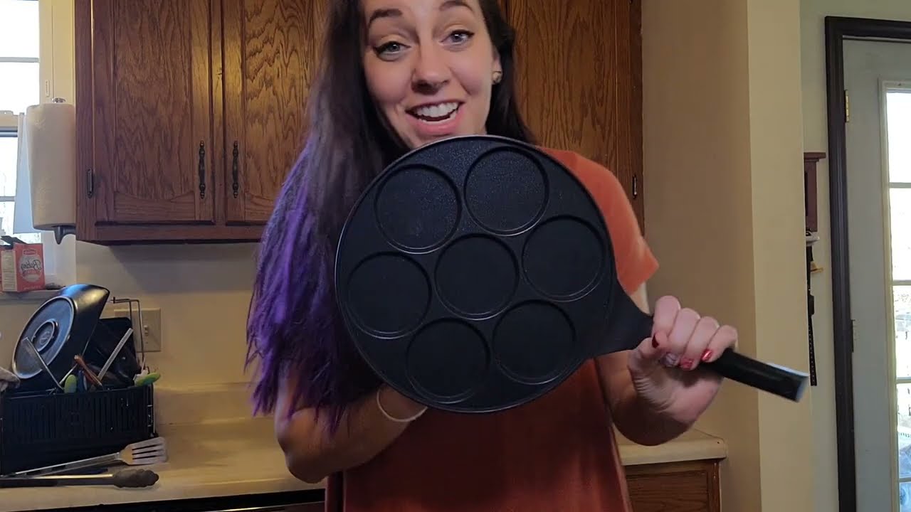 Review of Nonstick Pancake Pan For Kids-pancake Griddle With 7-mold Design-KRETAELY Mini