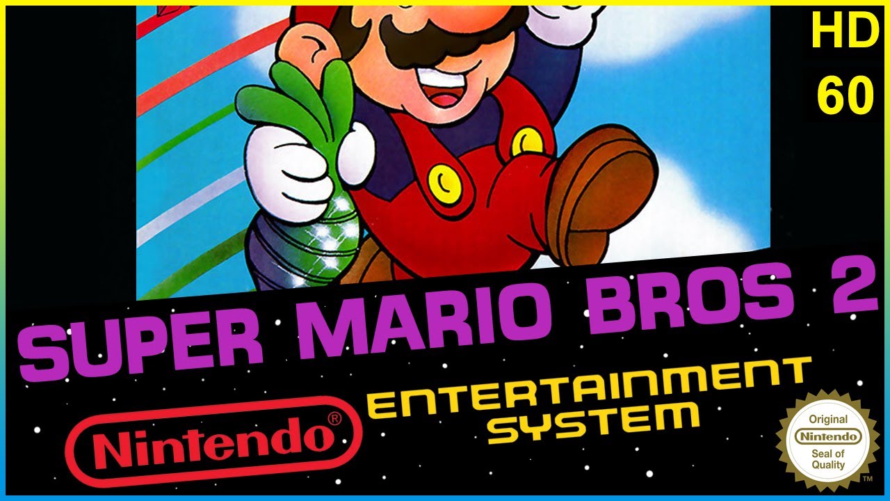 Super Mario Brothers 2 (Nintendo / NES) Полное прохождение. Let's Play. PugmanPlays HD.