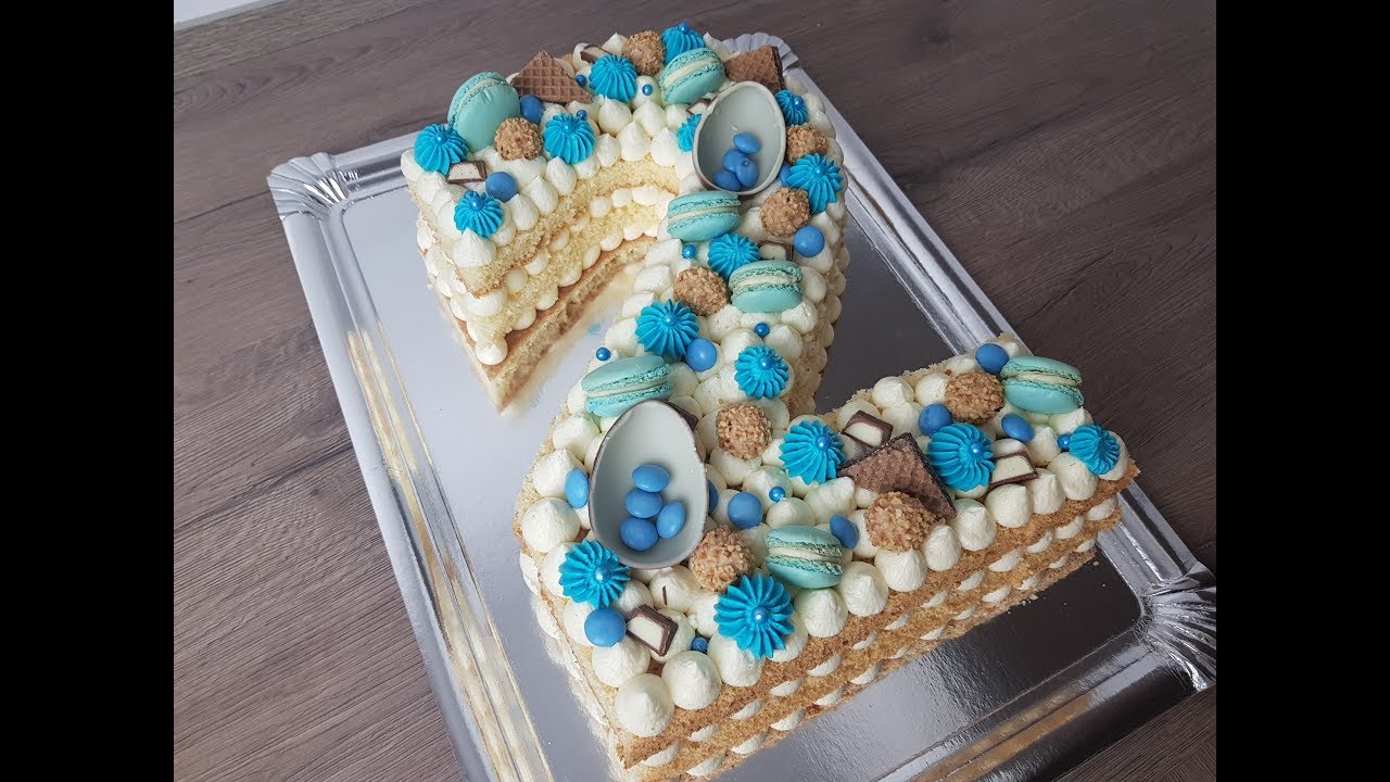 Eure Gäste werden staunen! Zahlentorte ganz einfach selber machen!