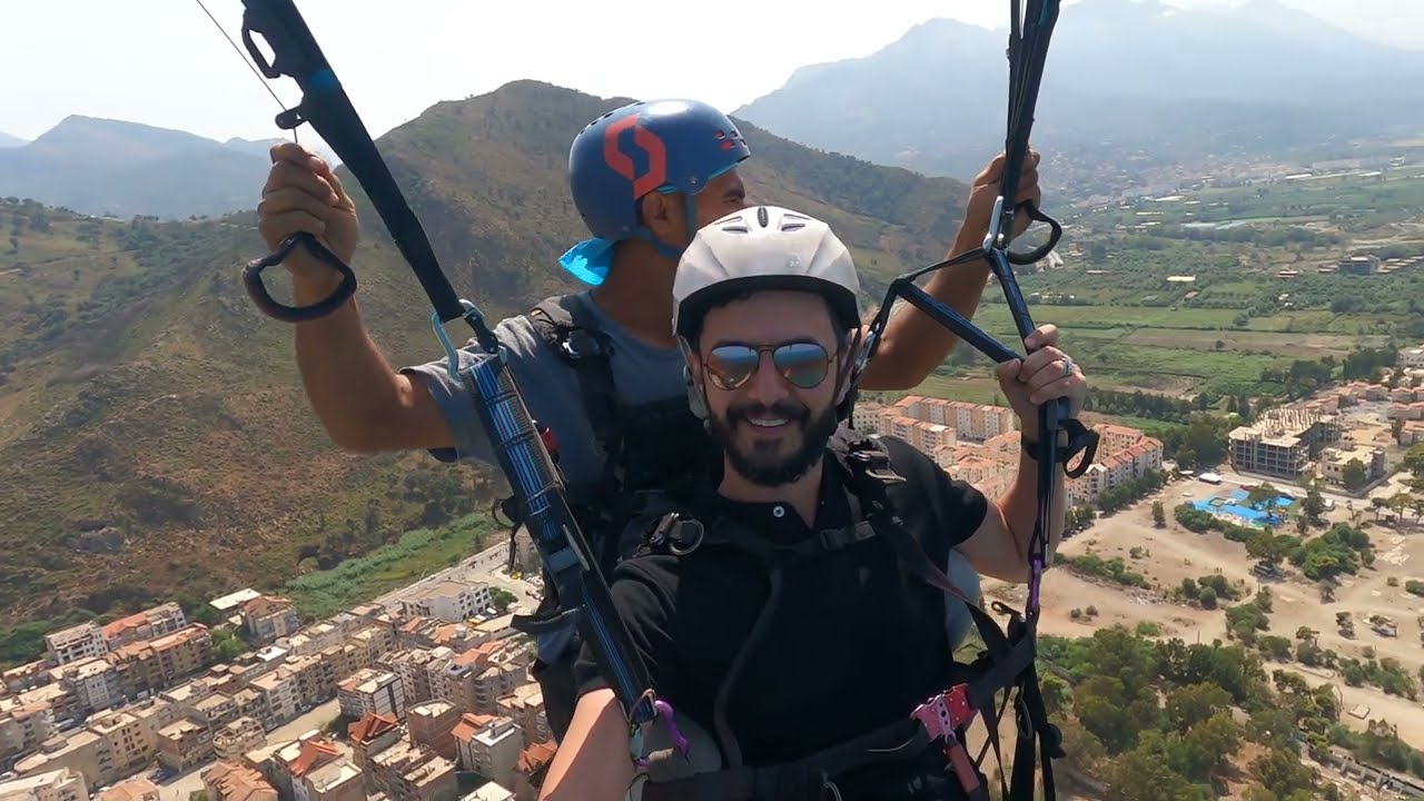 افضل تجربة في حياتي - القفز بالمظلة  Paragliding