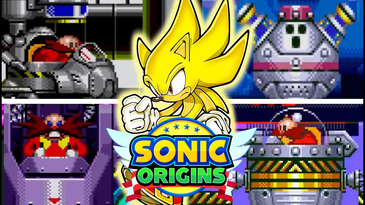SONIC ORIGINS - All Bosses (As Super Sonic)