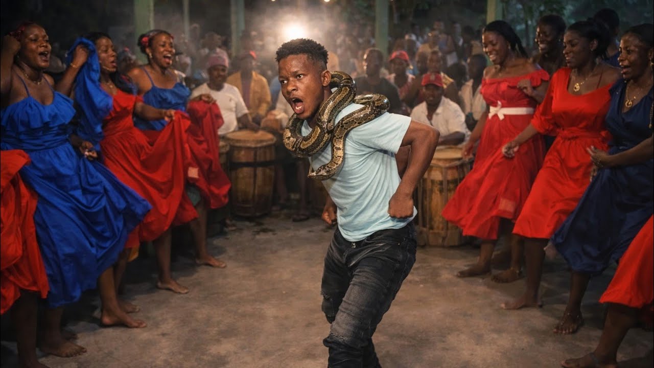 Gade kisa LWA fè yon jenn gason nan yon vodou Premyem fwam wè bagay sa