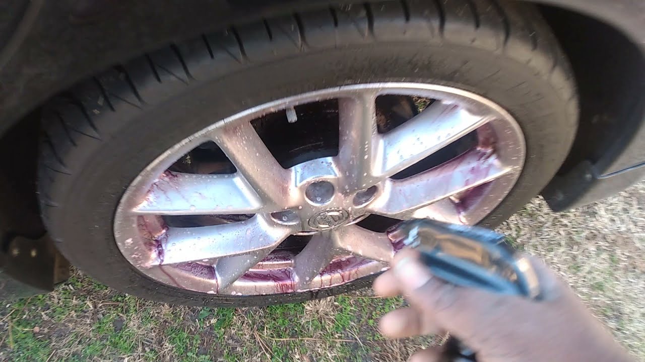 turtle 🐢 wax hybrid pro rapid decon wheel cleaner + iron remover test on 2014 maxima alloy wheels