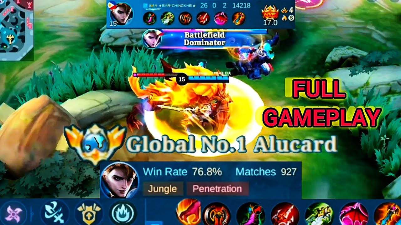 Global top 1 build Alucard gameplay KDA. 26.0.2 PLUS MANIAC🔥💀🔥