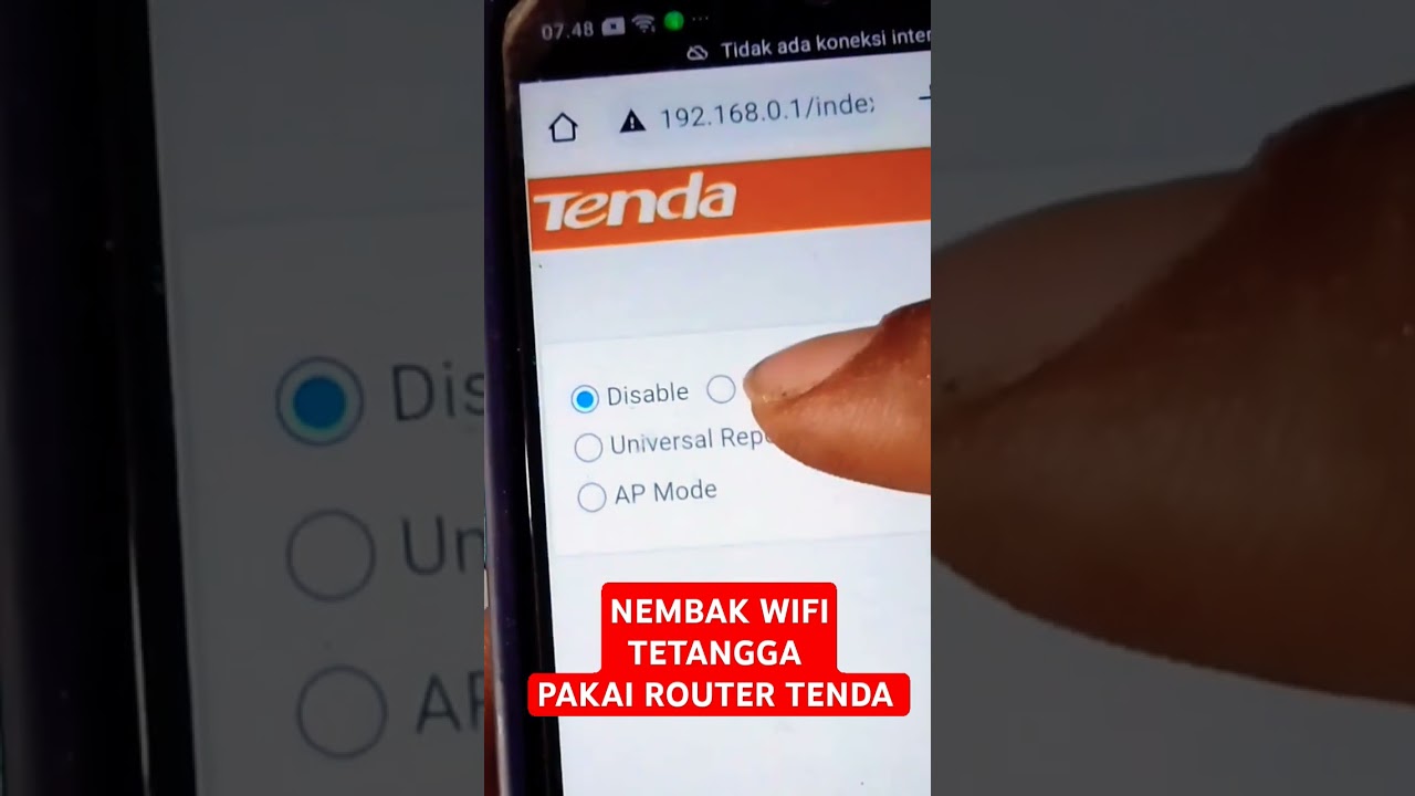 Nembak wifi tetangga pakai router tenda