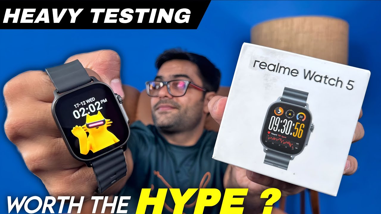 Смарт-часы realme Watch 5 со встроенным GPS и мощным аккумулятором 🔋 Интенсивное тестирование ⚡⚡
