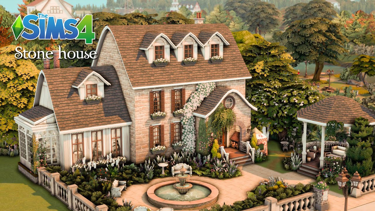 Stone house | Sims 4 | Stop motion | NO CC