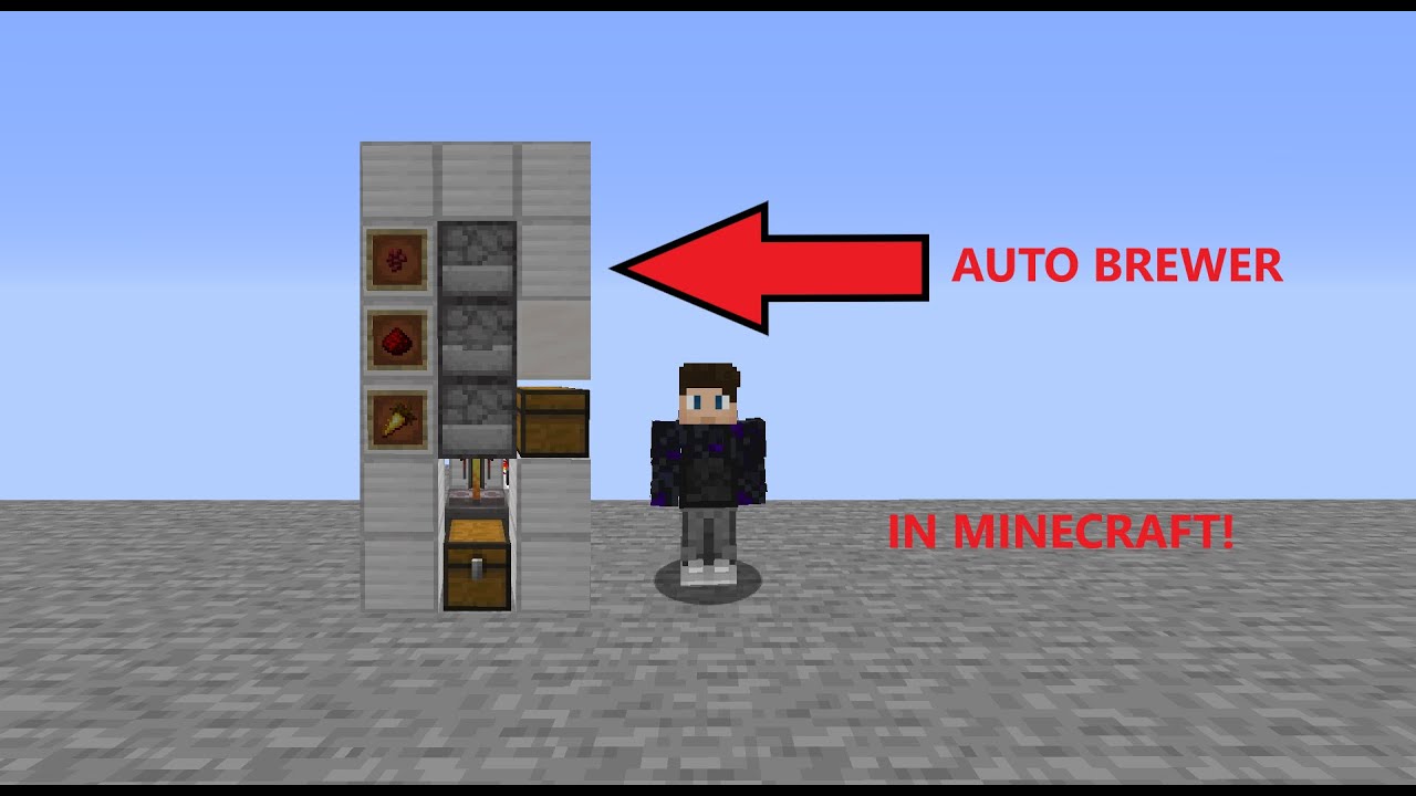 How To Make A 3-Step Potion Brewer In Minecraft (1.16.1)