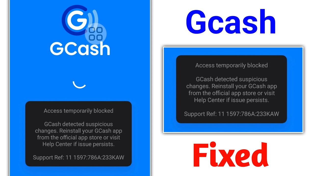 Fix Access temporarily blocked Problem || Gcash detected suspicious changes Reinstall your Gcash app