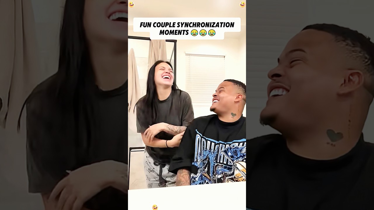 Hilarious Couple Synchronization Moments🤣#funny #funnyvideo #couple #prank #hilarious