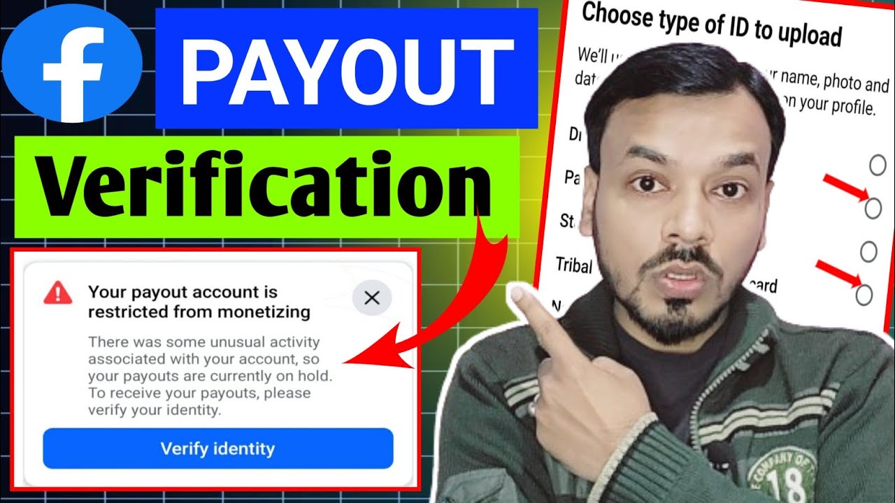 Facebook Payout Verify Identity Kaise Kare | Verify Documents to Receive Payout | Payout Restricted