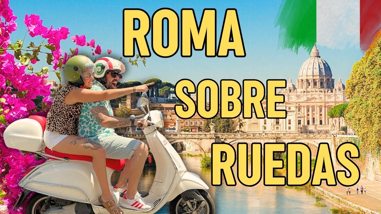 ROMA en VESPA 🛵: la forma más DIVERTIDA de recorrer la ciudad eterna!