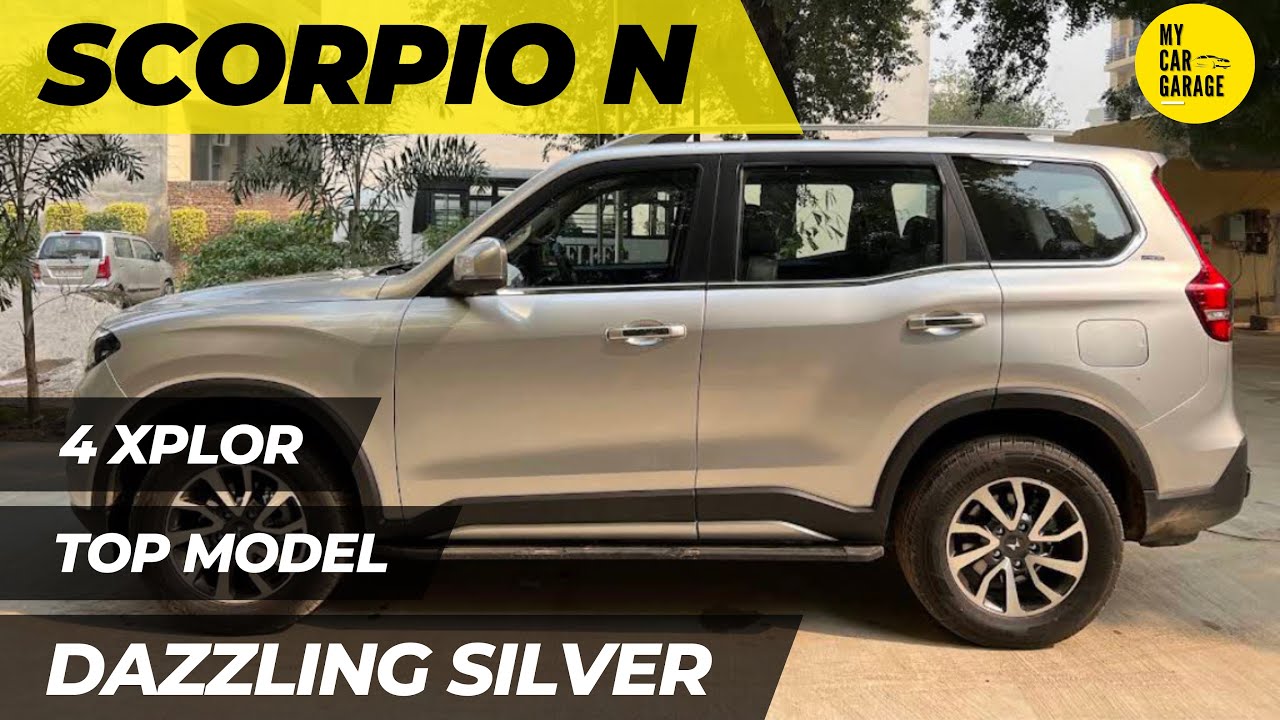 Mahindra scorpio N | Dazzling silver colour | Top model | 4 xplor | Z8L diesel | 4x4 | My Car Garage